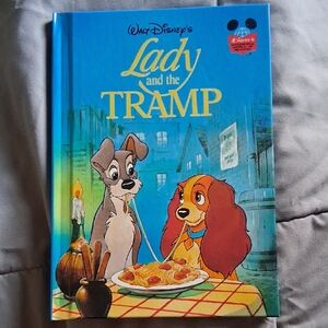 Walt Disney's Lady and the Tramp Hardcover Book - Blue